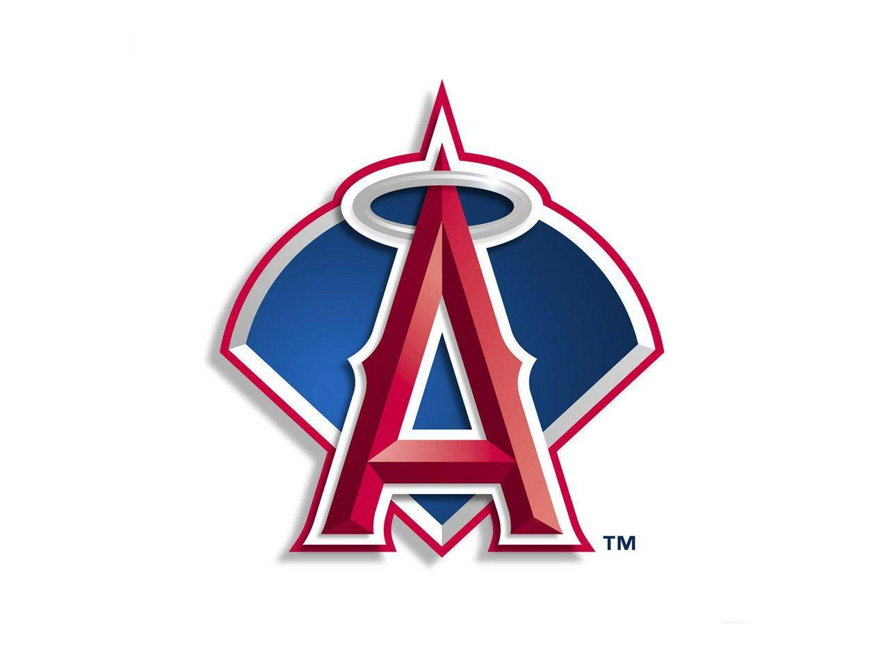 Los Angeles Angels, red, white halo, HD Desktop Wallpaper