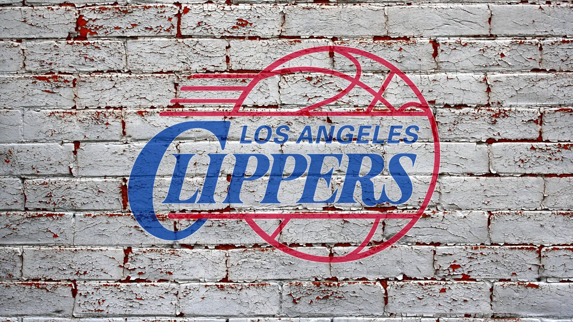 Los Angeles Clippers, blue, red, Full HD Desktop Wallpaper