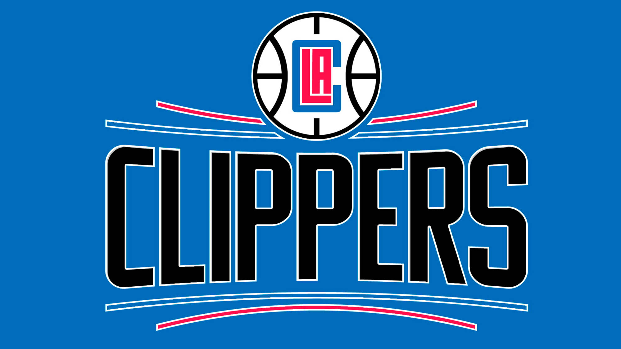 Los Angeles Clippers, 2015, blue background, Full HD Desktop Wallpaper