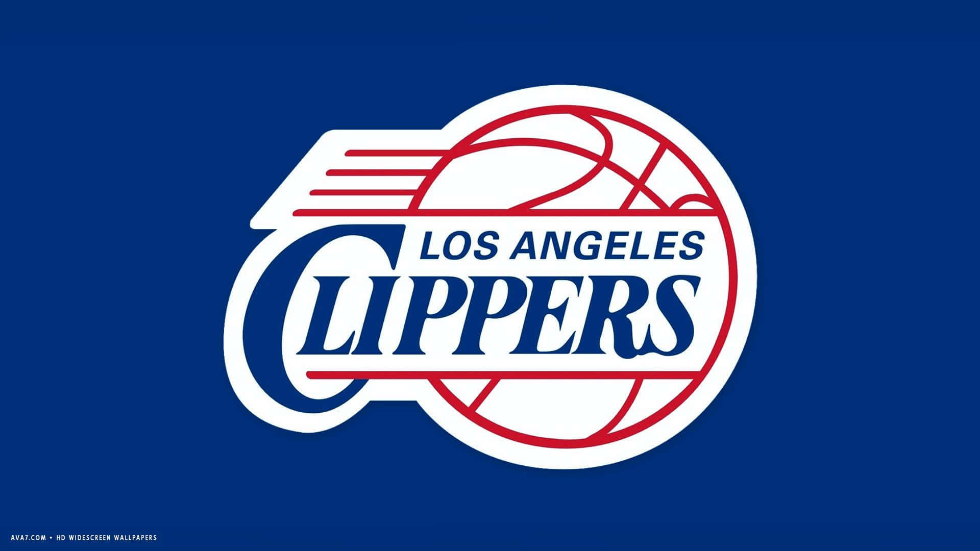 Los Angeles Clippers, blue, red, Full HD Desktop Wallpaper