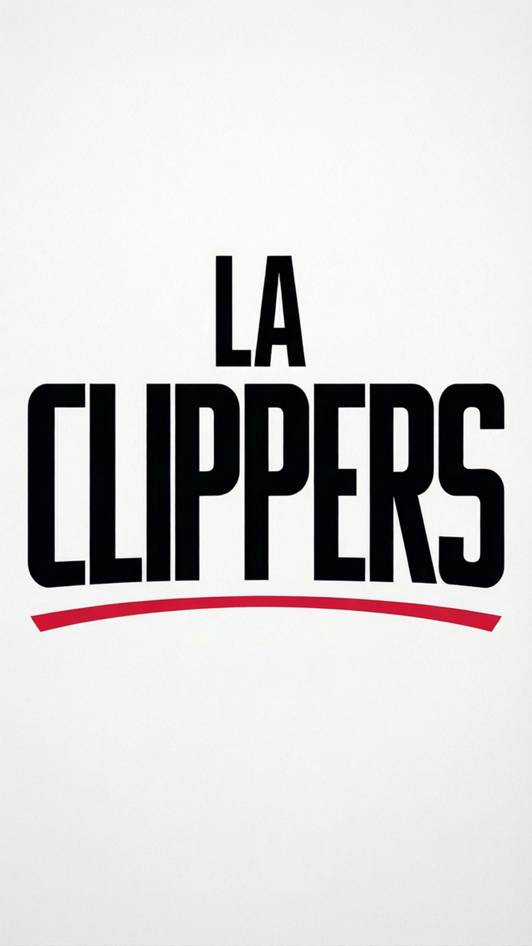 LA CLIPPERS, black, red underline, Full HD Phone Wallpaper