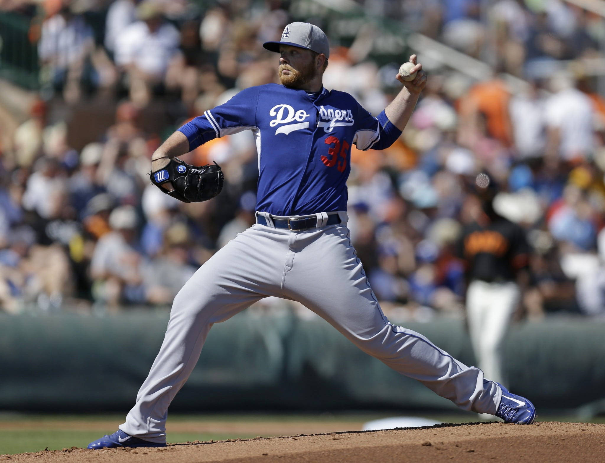 Los Angeles Dodgers, left-handed pitcher, baseball mound, Full HD Desktop Wallpaper