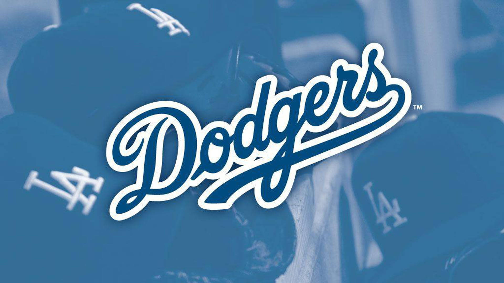 Los Angeles Dodgers, blue logo, cursive script, Full HD Desktop Wallpaper