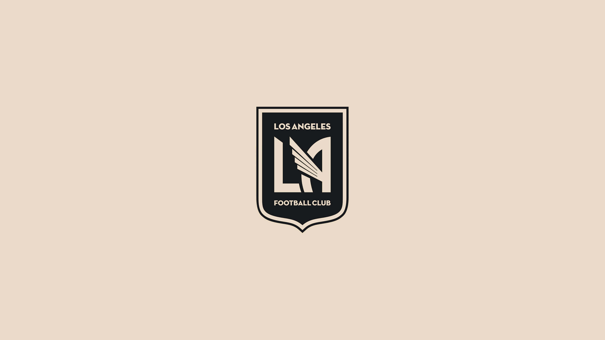 Los Angeles FC, latest logo, minimalist, 2K Desktop Wallpaper