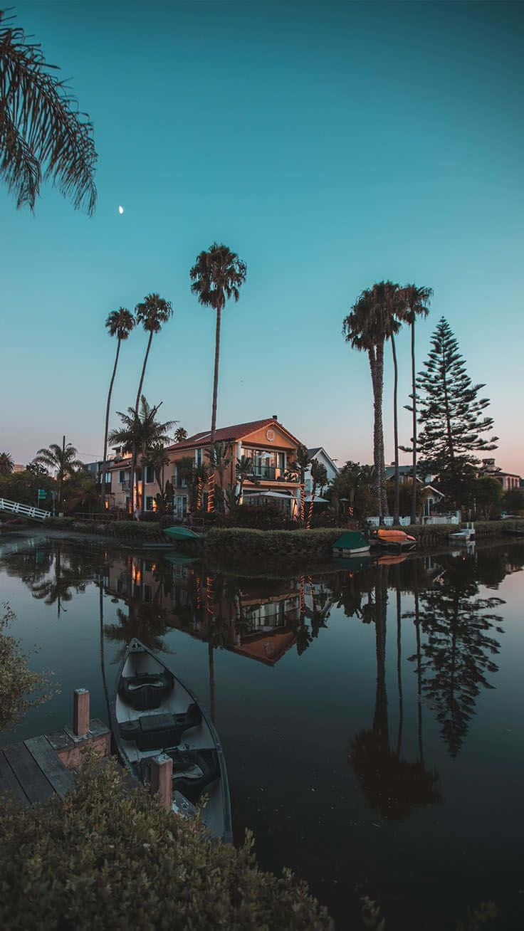 Los Angeles, iPhone, waterfront home, HD Phone Wallpaper