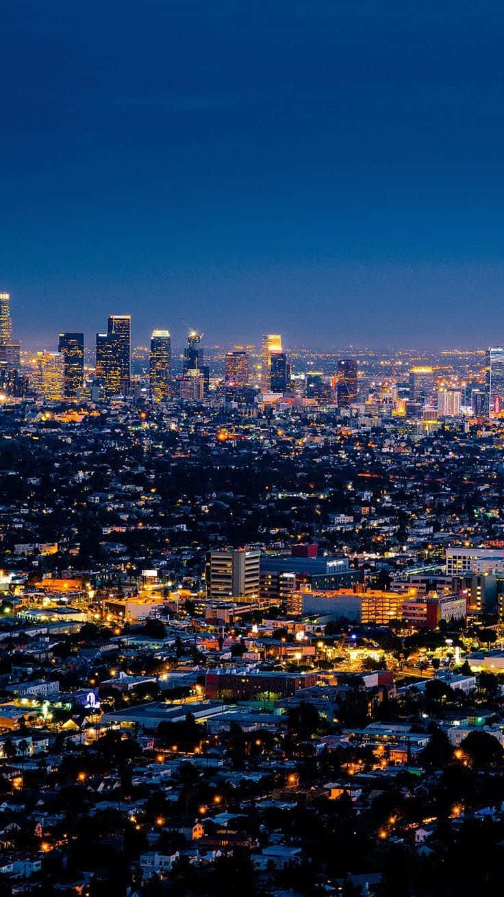 Los Angeles, iPhone, night, HD Phone Wallpaper