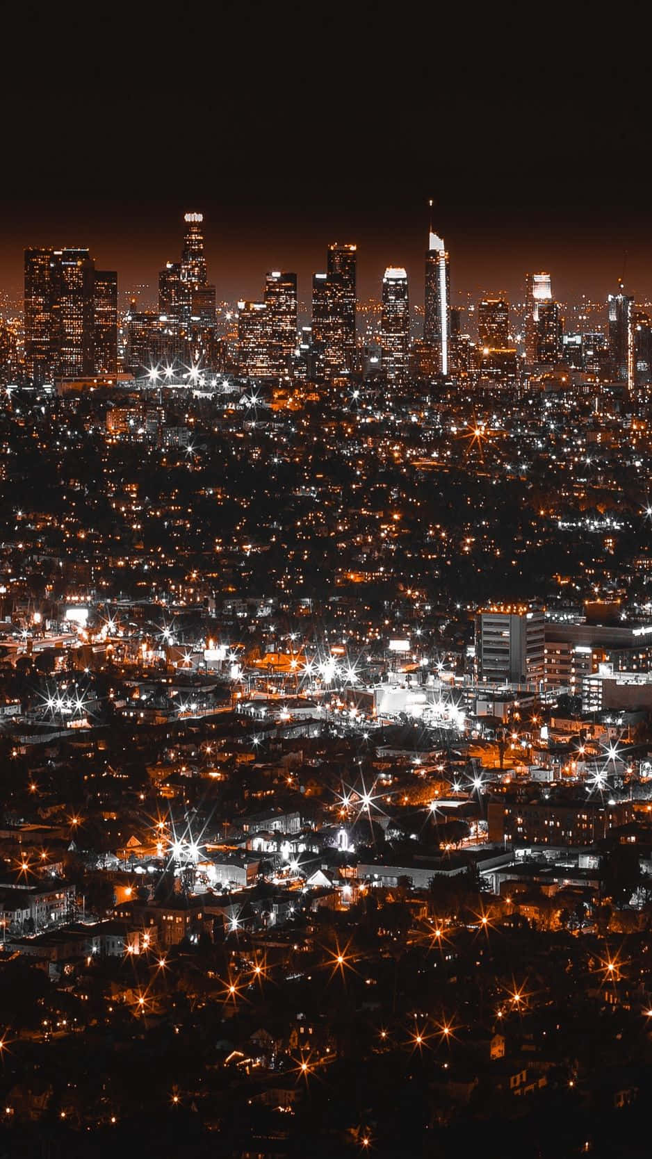 Los Angeles, iPhone, night, HD Phone Wallpaper