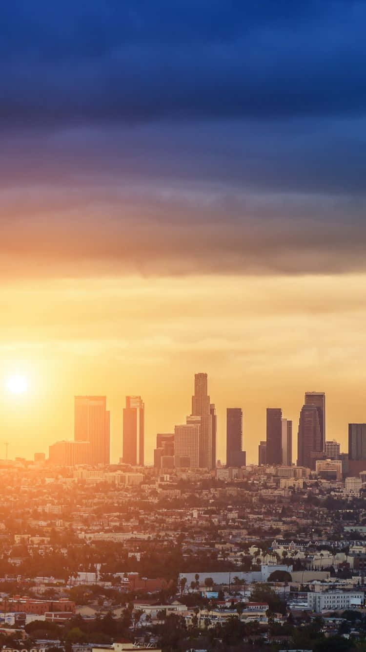 Los Angeles, iPhone, sunset, HD Phone Wallpaper