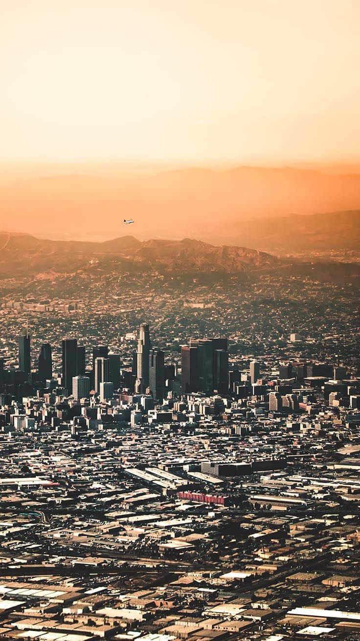 Los Angeles, iPhone, sunset, HD Phone Wallpaper