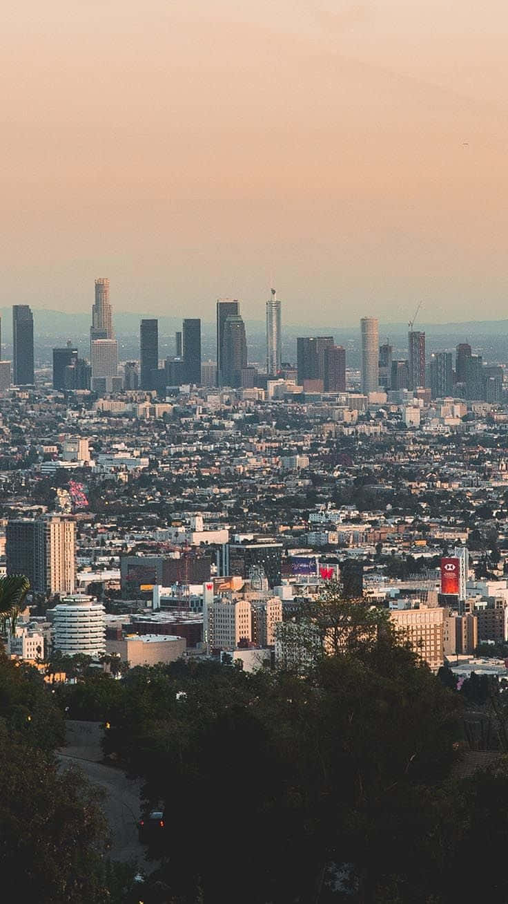 Los Angeles, iPhone, sunset, HD Phone Wallpaper