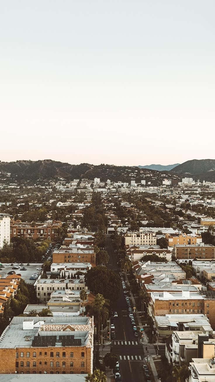 Los Angeles, iPhone, aerial view, HD Phone Wallpaper