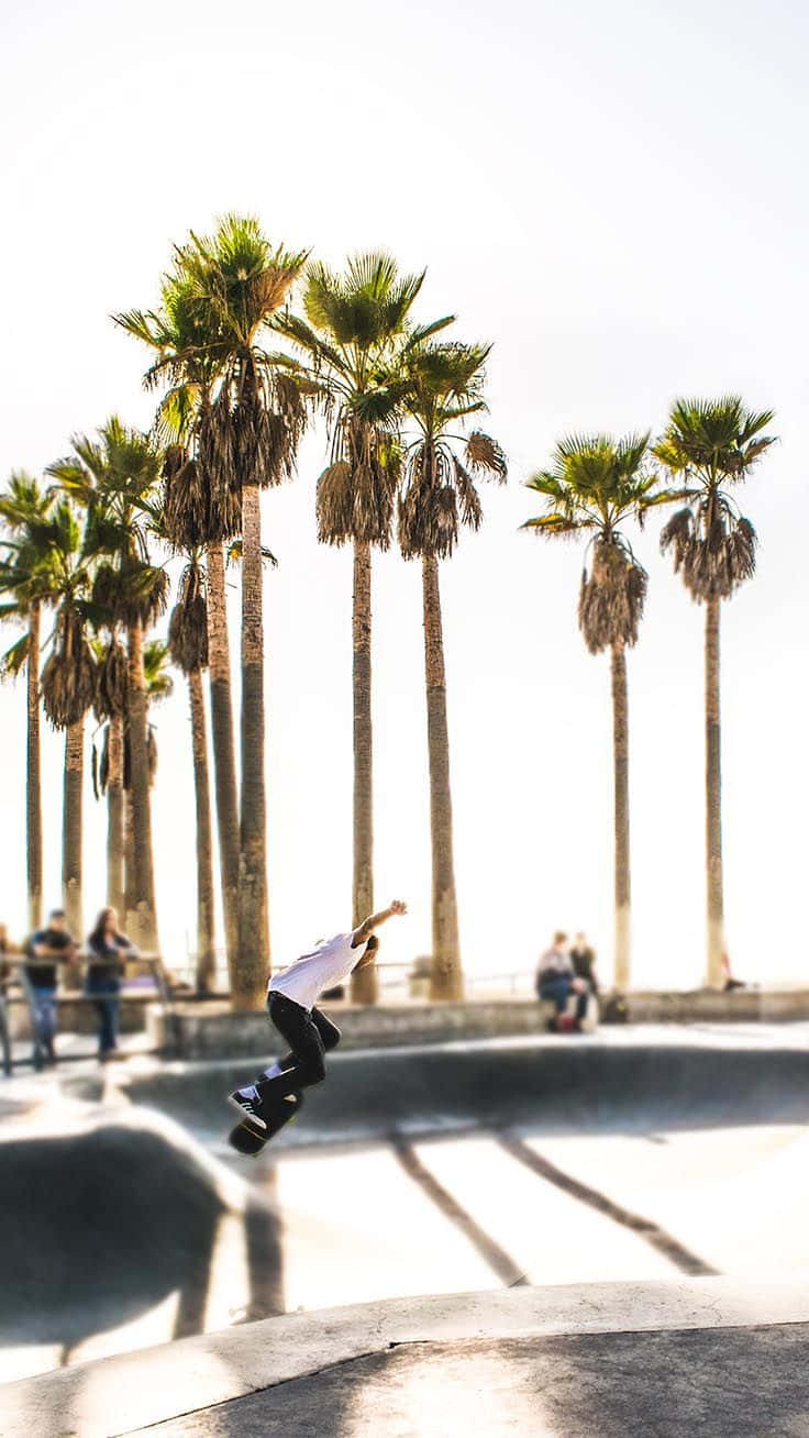 Los Angeles, iPhone, skateboarder, HD Phone Wallpaper