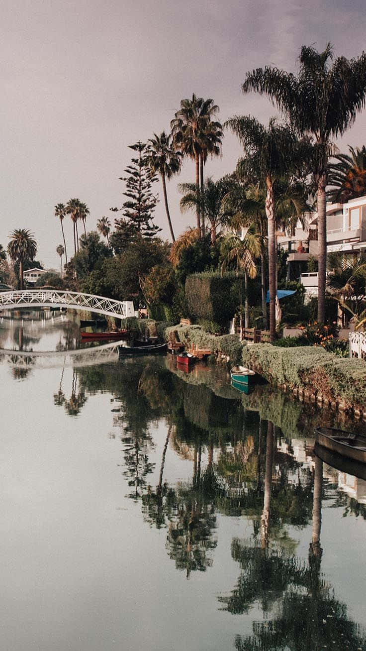 Los Angeles, iPhone, canal, HD Phone Wallpaper