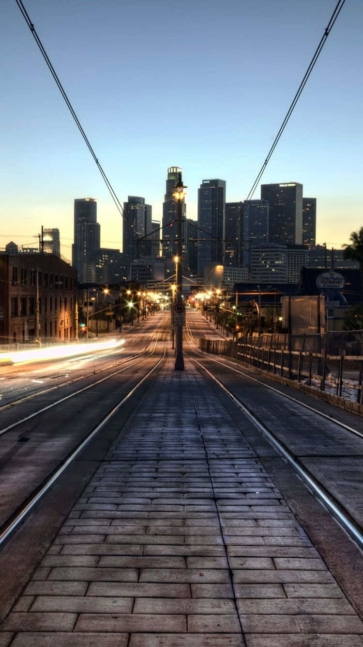 Los Angeles, iPhone, twilight, HD Phone Wallpaper