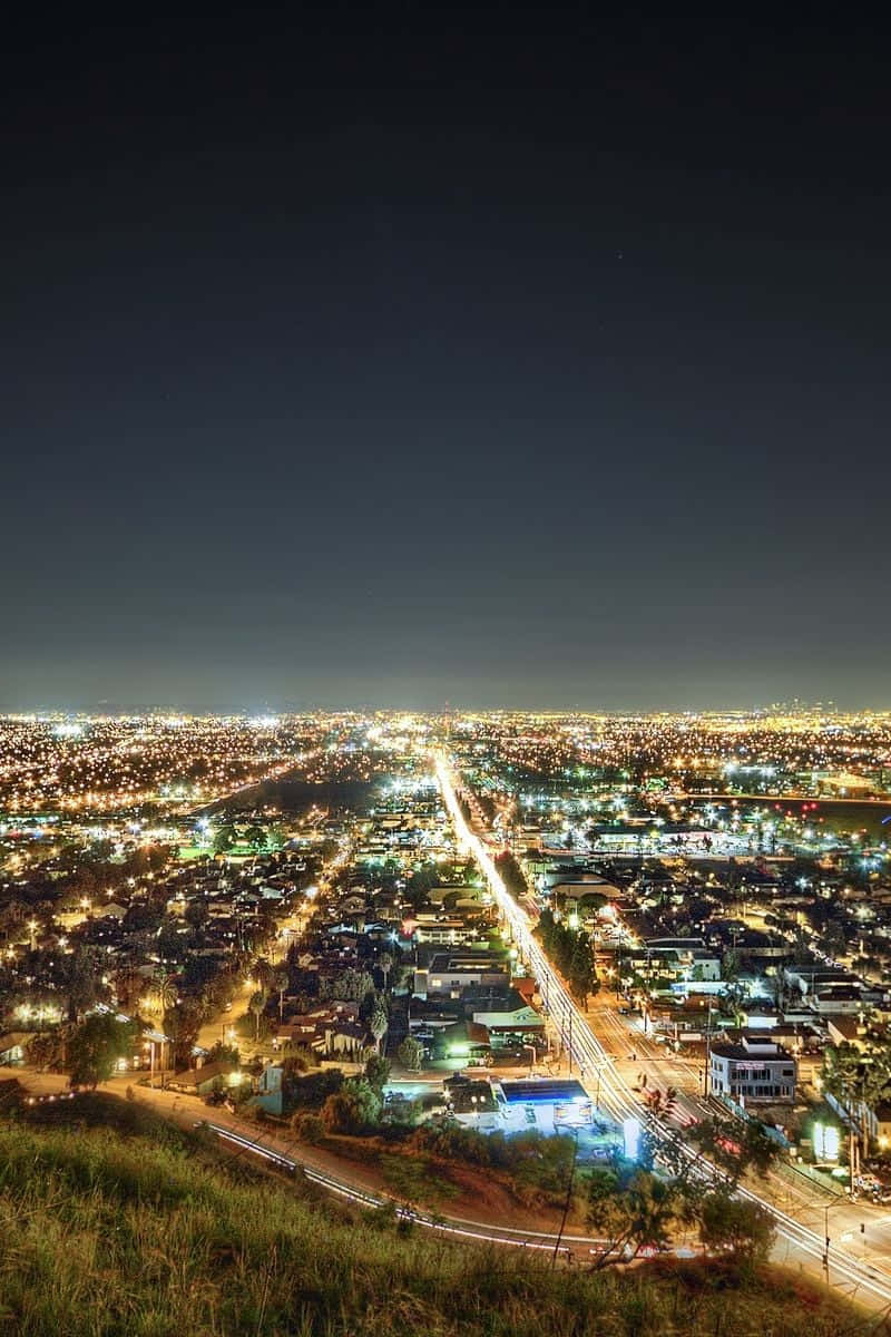 Los Angeles, iPhone, night, SD Phone Wallpaper