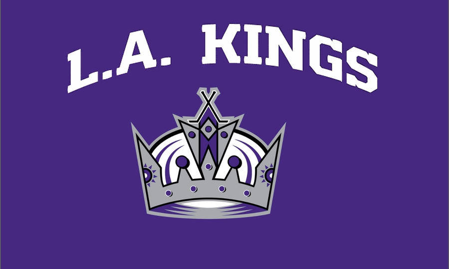 Los Angeles Kings, purple logo, silver and purple crown logo, SD Desktop Wallpaper