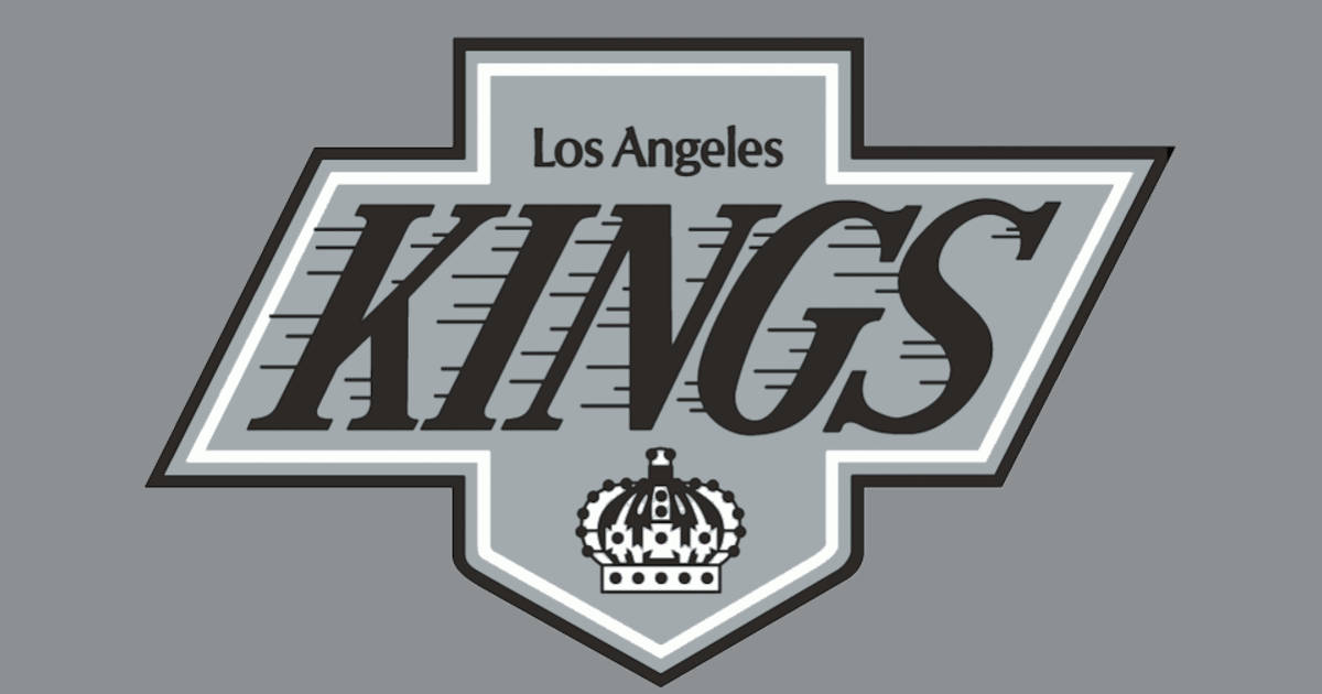 Los Angeles Kings, gray logo, black gray and white, SD Desktop Wallpaper