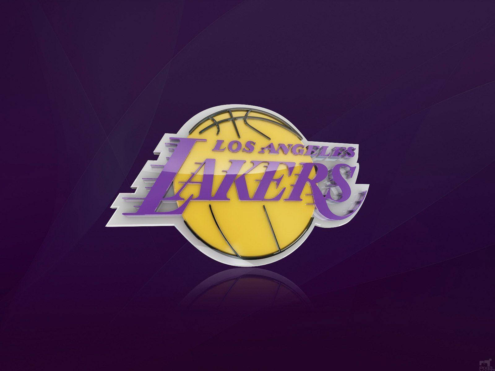 Los Angeles Lakers, dark purple, glossy, HD Desktop Wallpaper