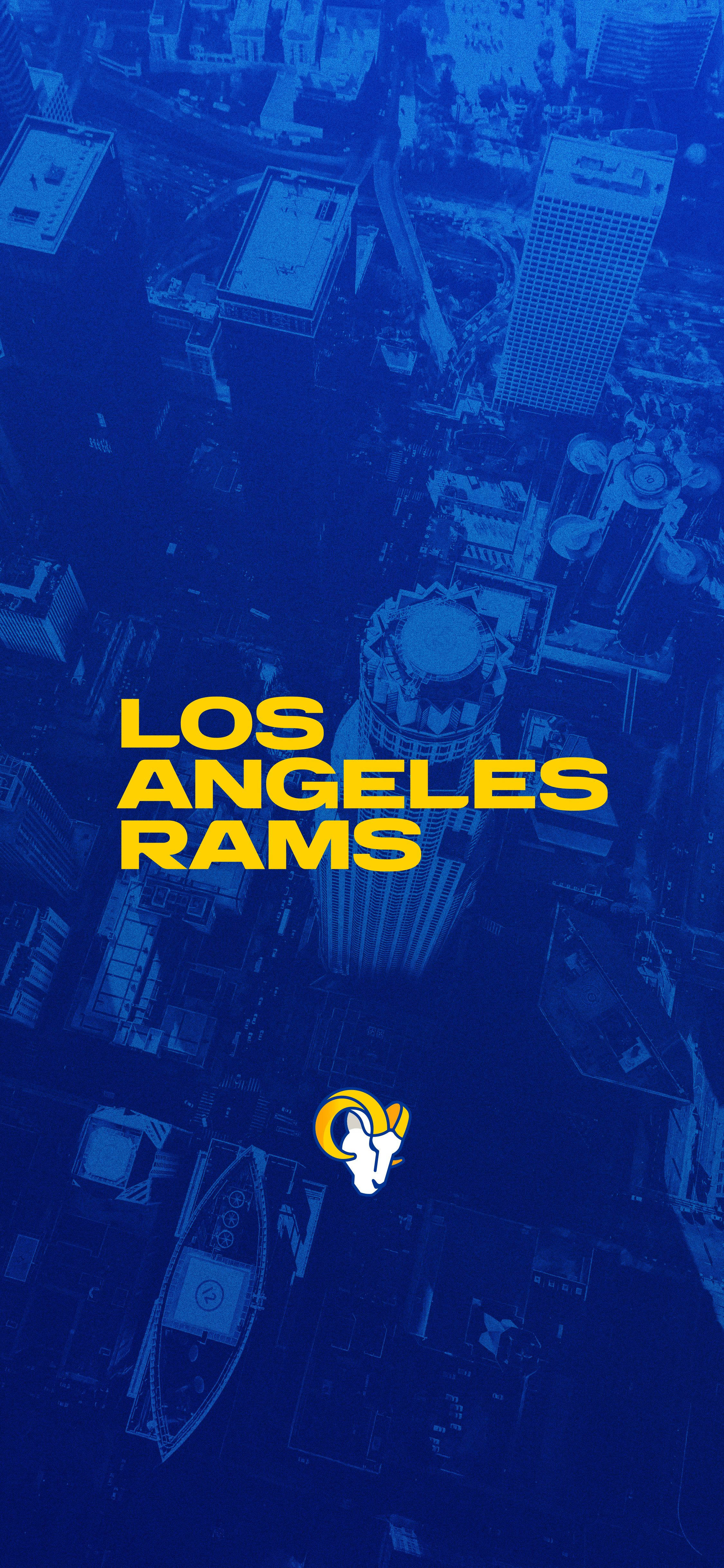 Los Angeles Rams, gold, blue, 4K Phone Wallpaper