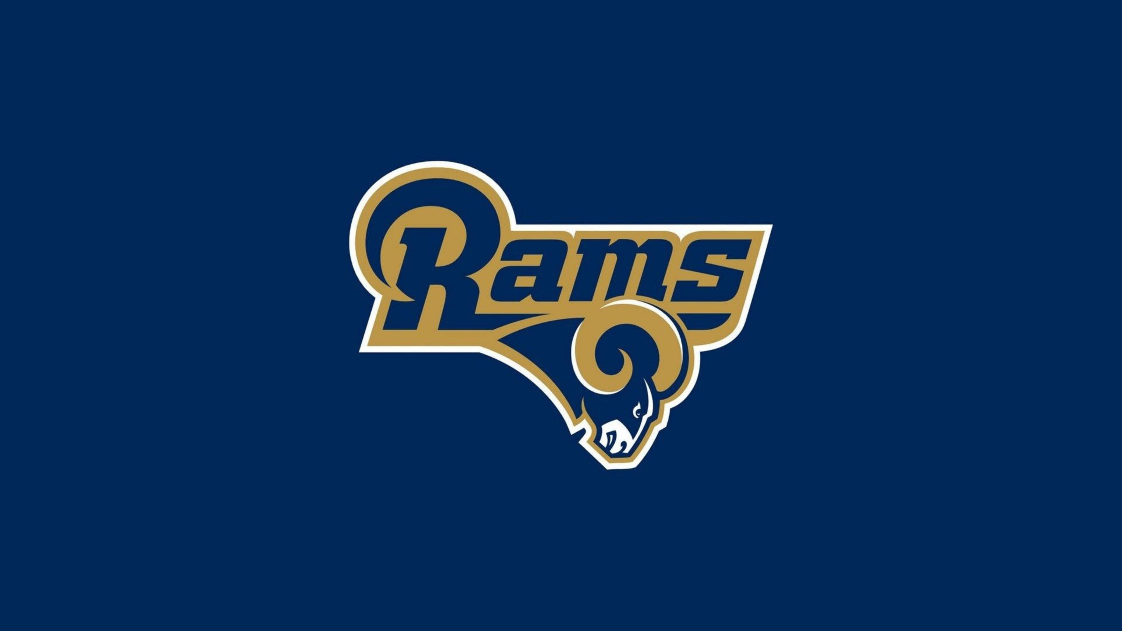 Los Angeles Rams, gold, blue, 4K Desktop Wallpaper
