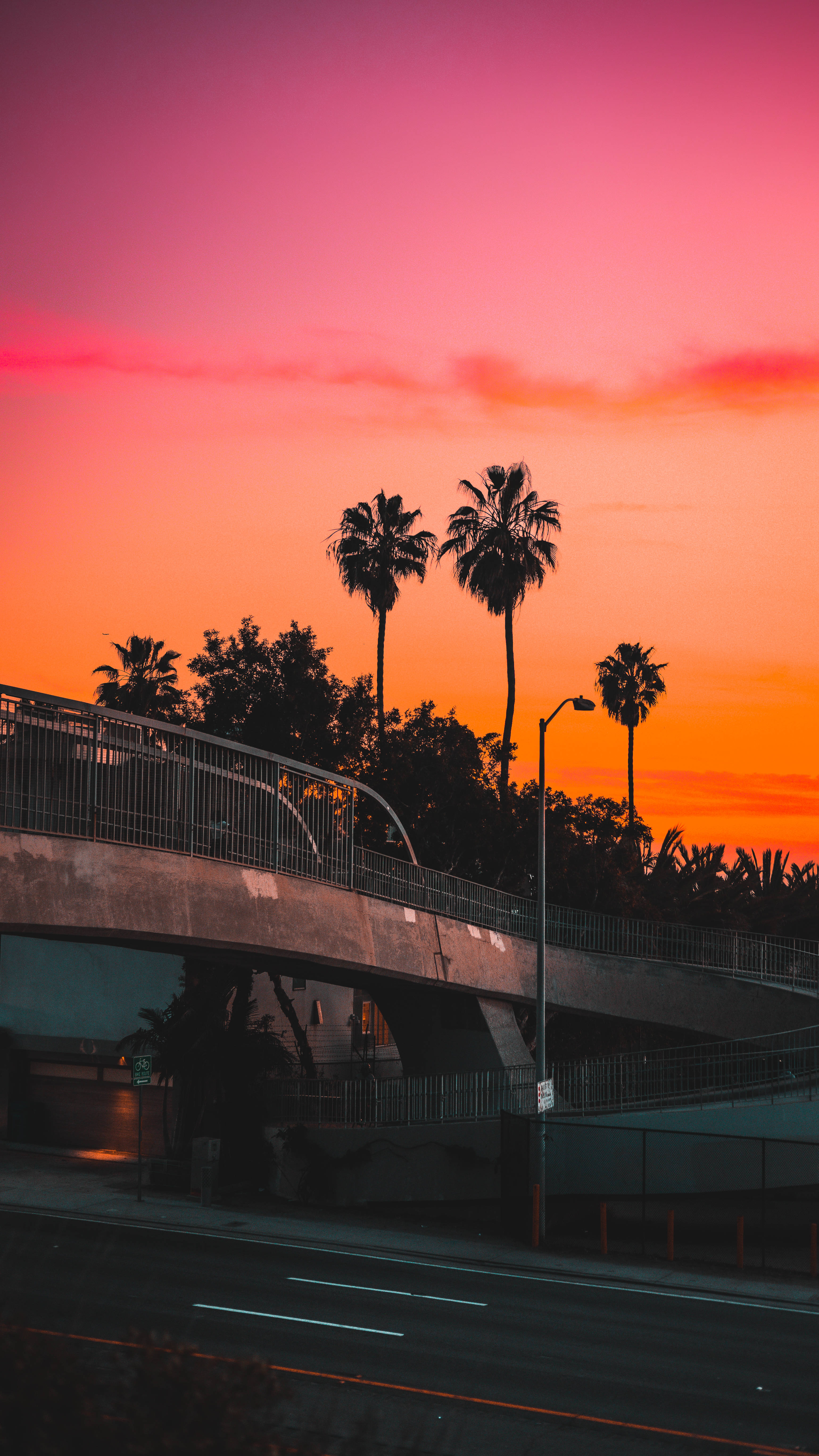 Los Angeles, 4K, sunset, 5K Phone Wallpaper