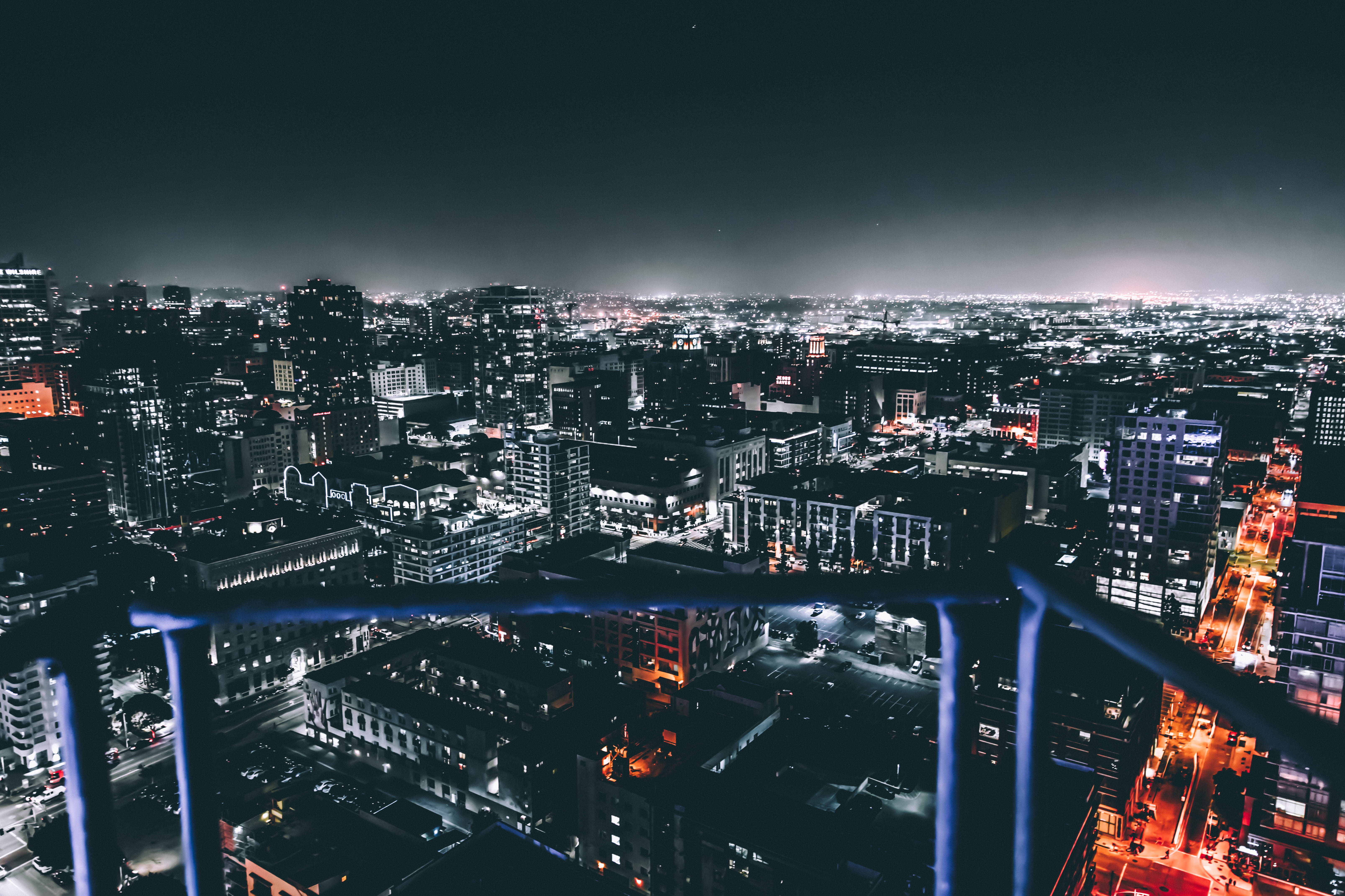 Los Angeles, skyline, nighttime, 5K Desktop Wallpaper