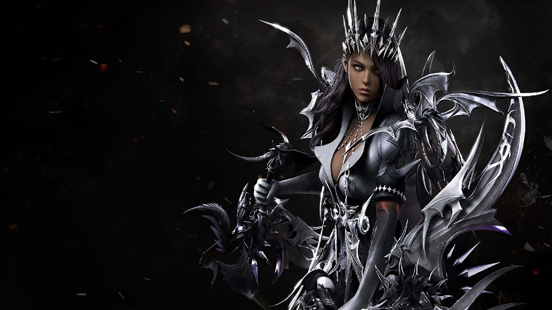 Lost Ark Game, silver armor, spiked crown, Full HD Desktop Wallpaper