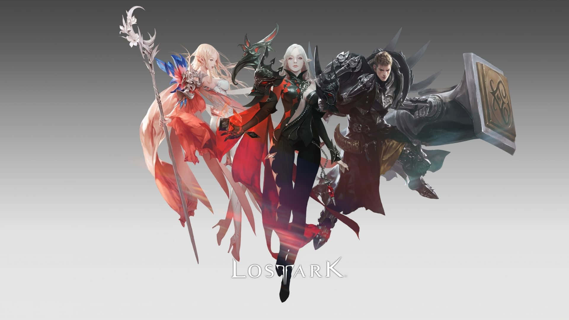 Lost Ark Game, fantasy game characters, elaborate armor, Full HD Desktop Wallpaper