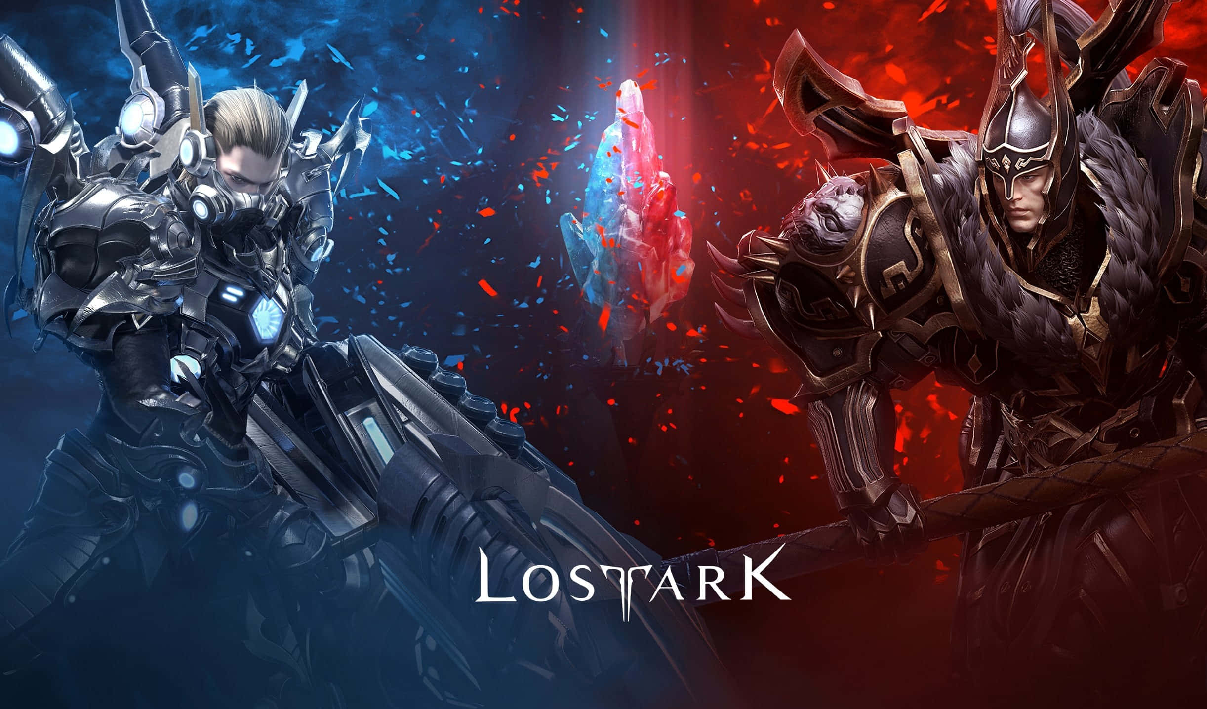 Lost Ark Game, warriors, fantasy battle scene, Full HD Desktop Wallpaper
