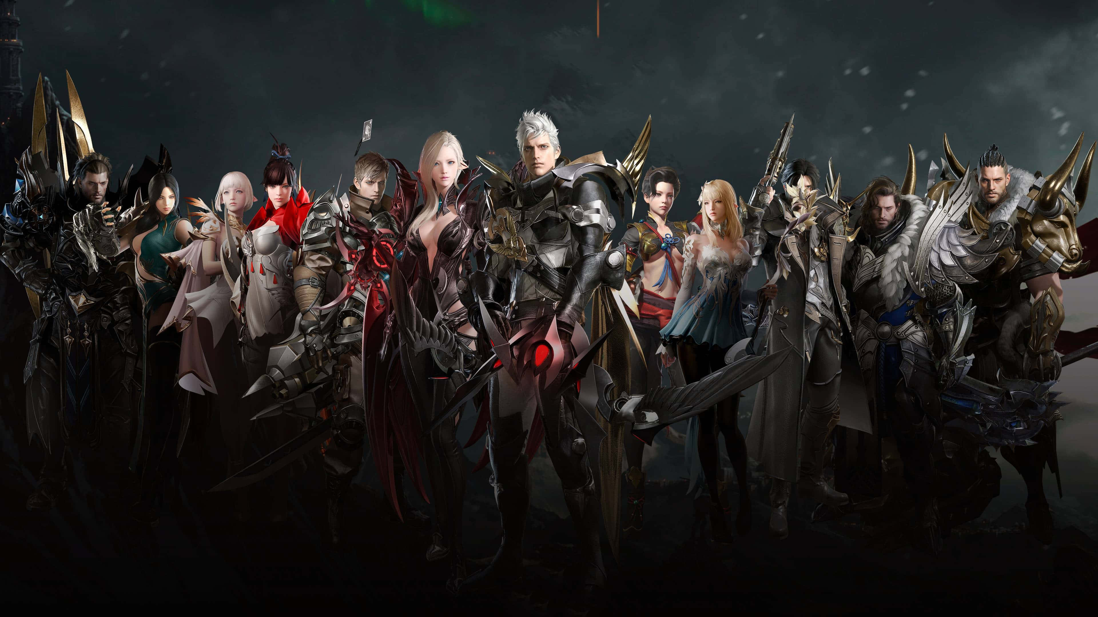 Lost Ark Game, fantasy warriors, ornate armor, 4K Desktop Wallpaper