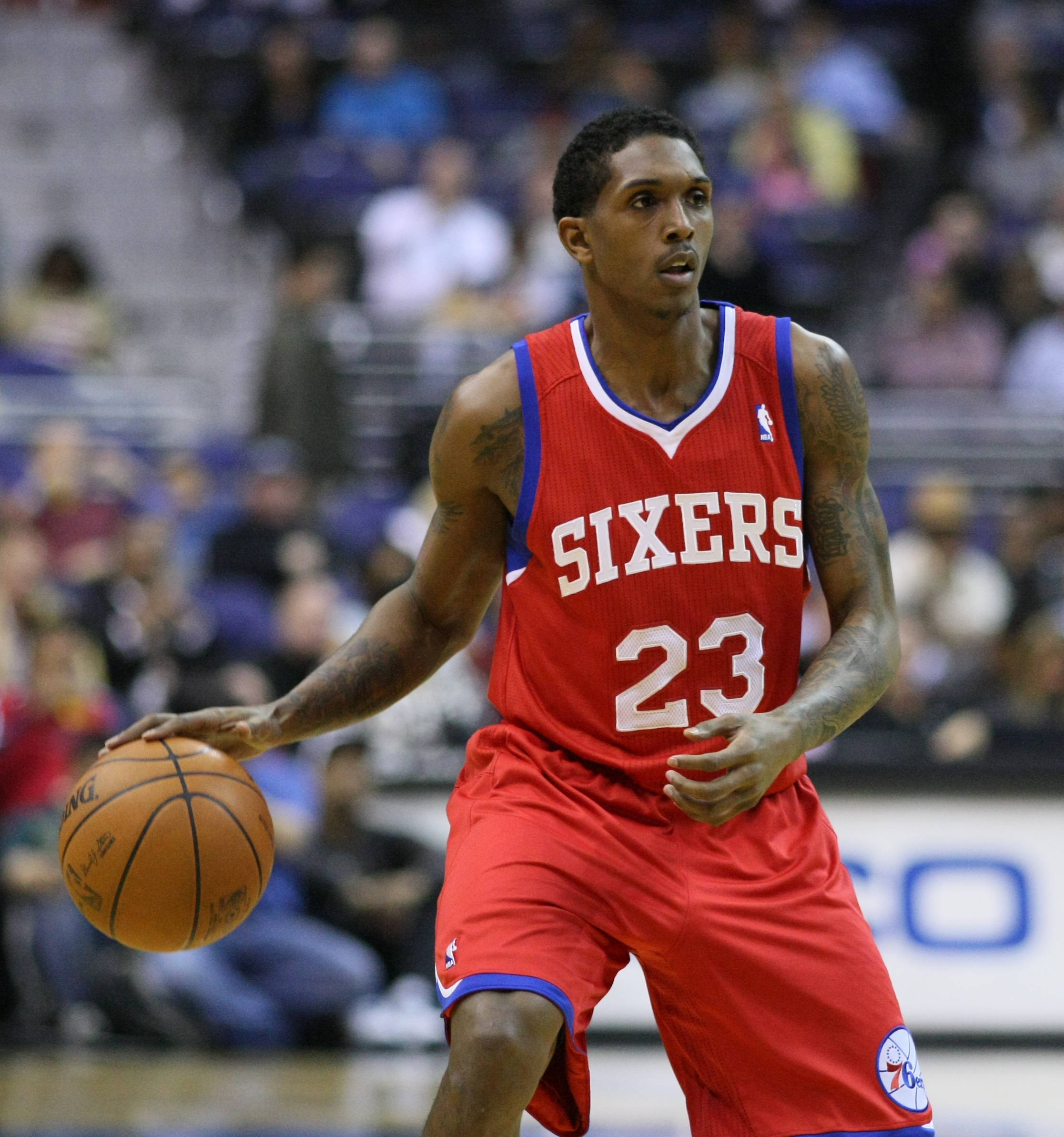 Lou Williams, 76ers, red Sixers jersey, Full HD Phone Wallpaper