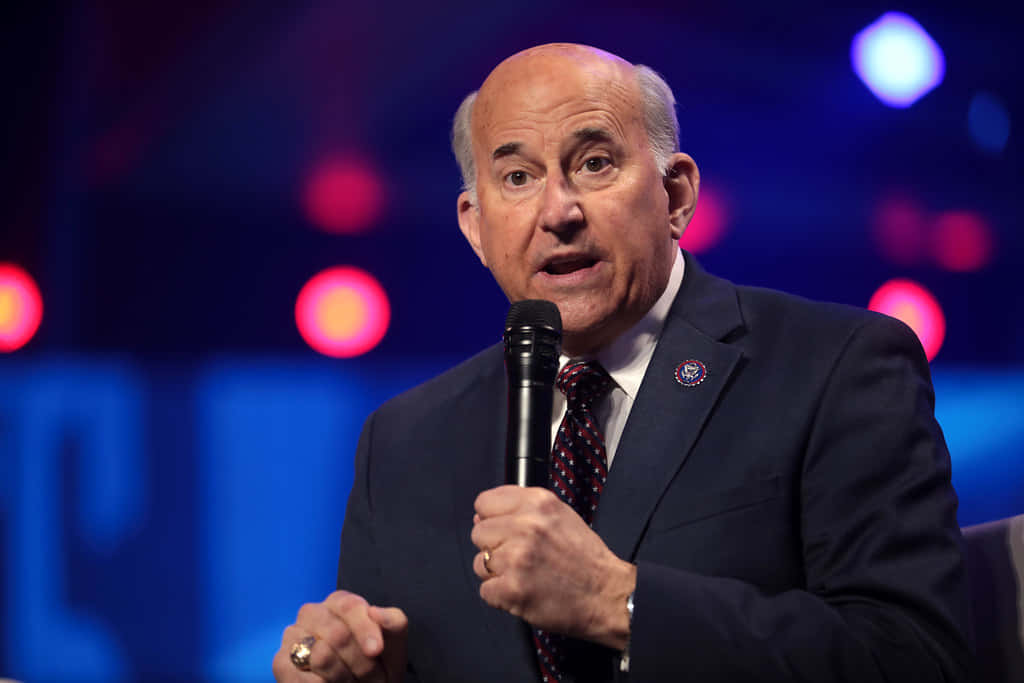 Louie Gohmert, dark suit, patterned tie, SD Desktop Wallpaper
