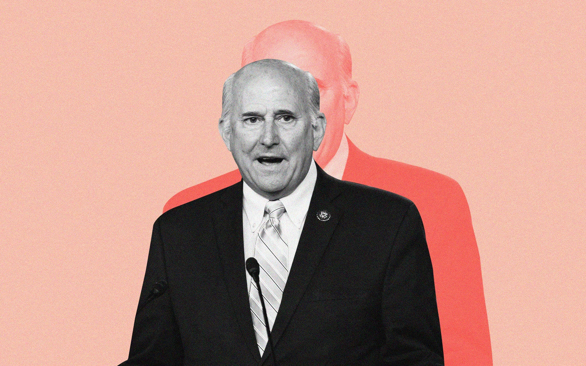 Louie Gohmert, black and white portrait, suit, Full HD Desktop Wallpaper