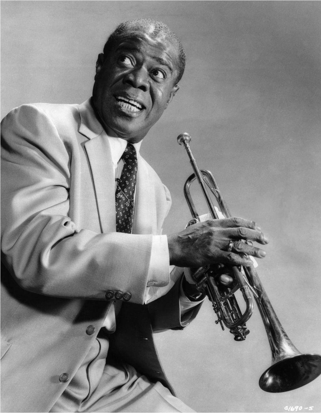 Louis Armstrong, jazz trumpeter, light suit, HD Phone Wallpaper