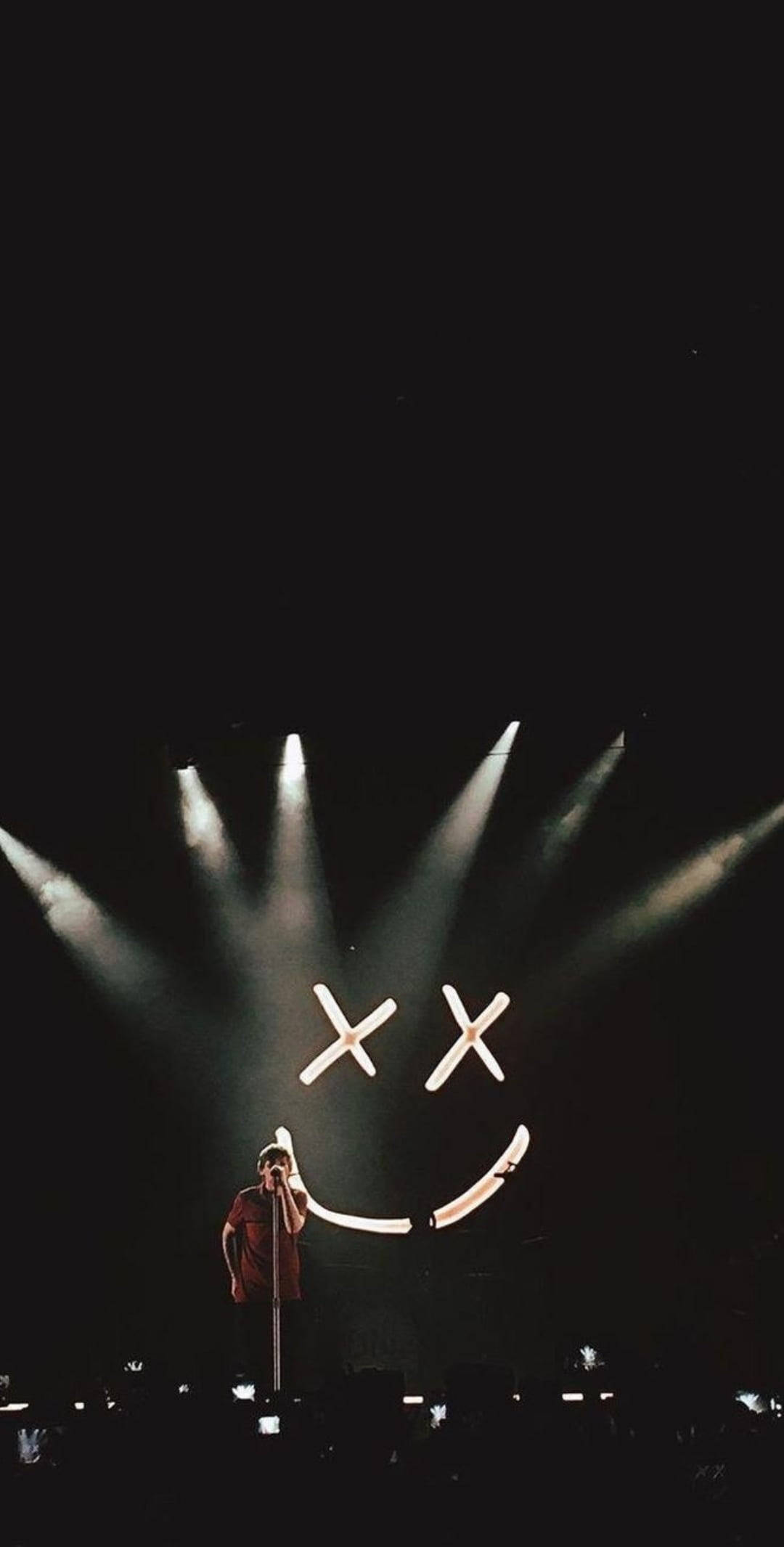 Louis Tomlinson, concert, dramatic spotlights, Full HD Phone Wallpaper
