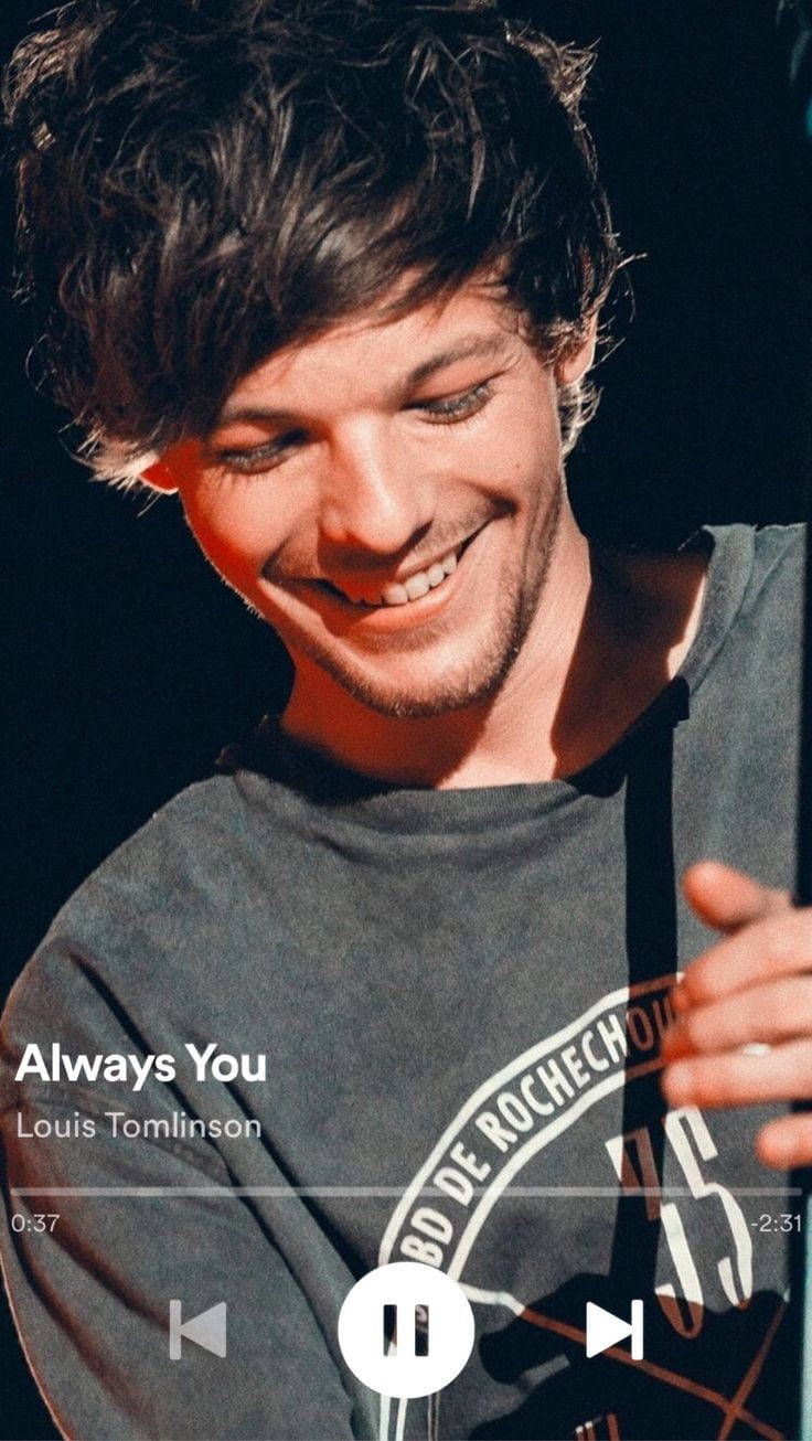 Louis Tomlinson, Always You, music player overlay, HD Phone Wallpaper