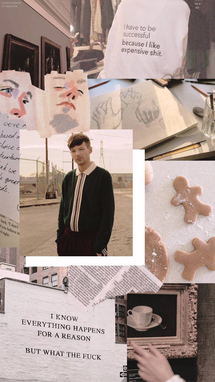 Cream Aesthetic, Louis Tomlinson, vintage photos, HD Phone Wallpaper