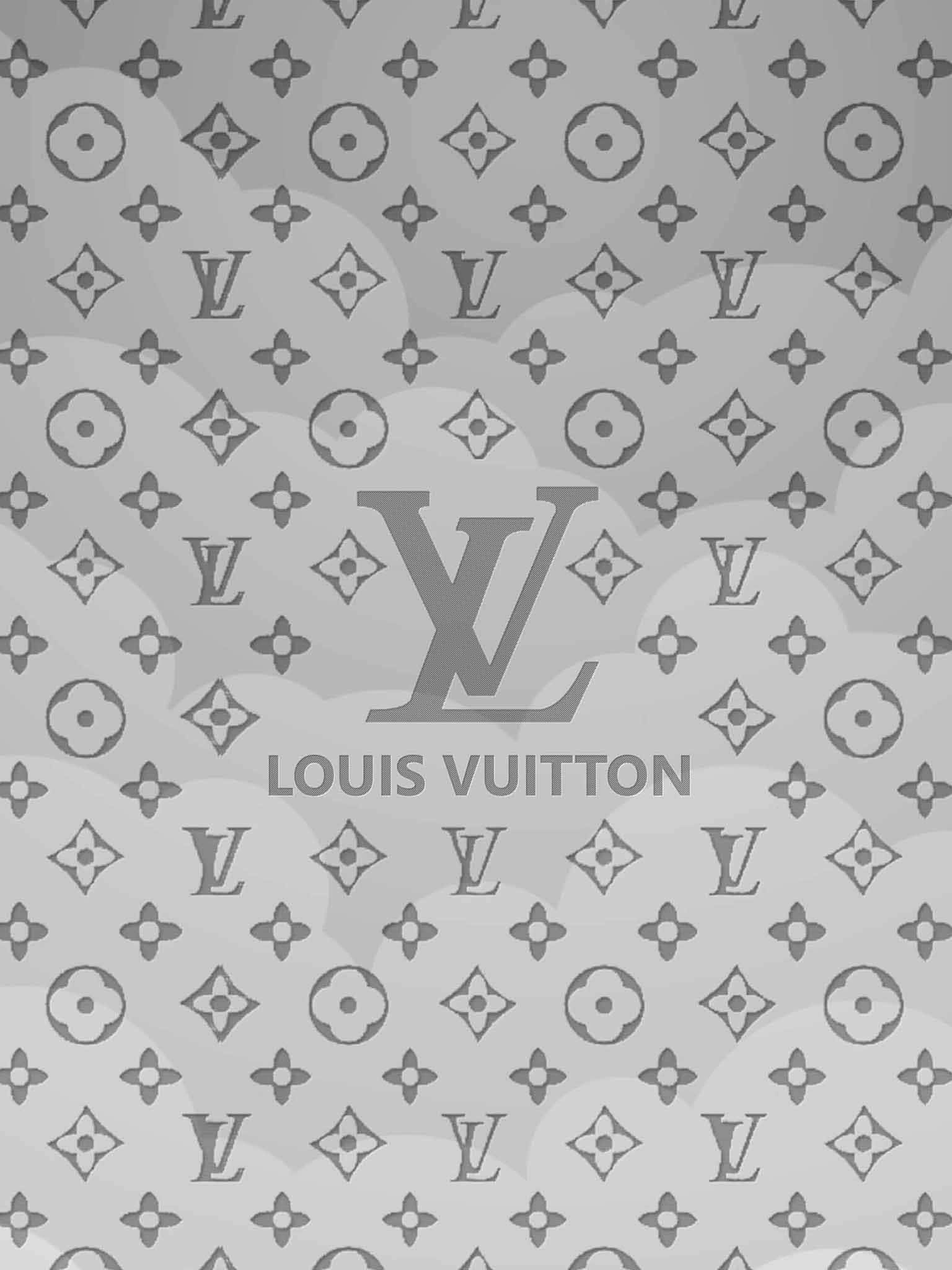 Louis Vuitton, monogram pattern, floral motifs, Full HD Phone Wallpaper