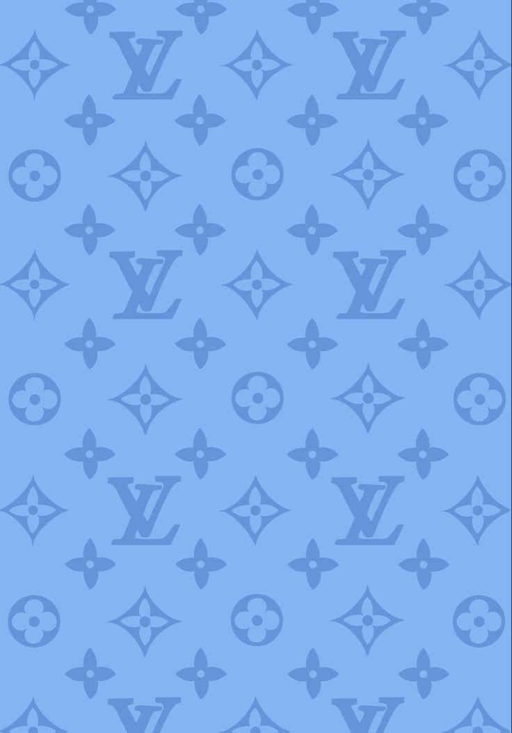 Louis Vuitton, monogram pattern, floral motifs, SD Phone Wallpaper