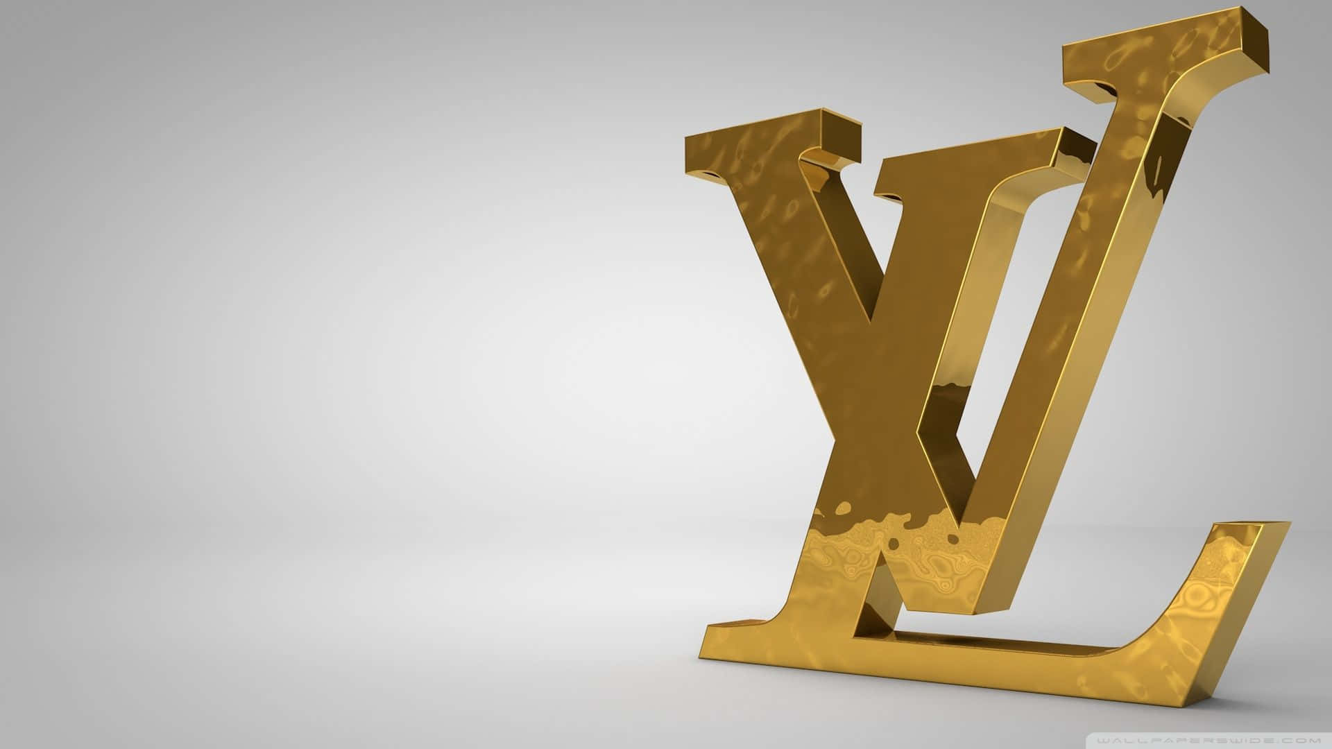 Louis Vuitton, monogram logo, gold, Full HD Desktop Wallpaper