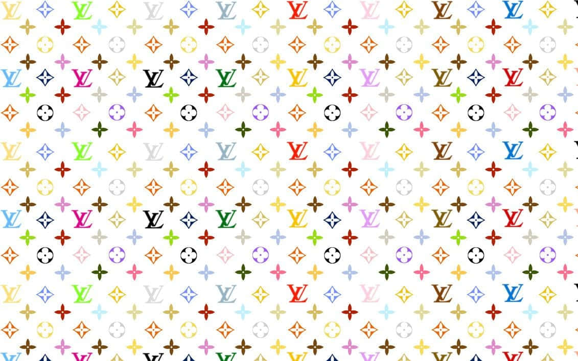 Louis Vuitton, multicolored Louis Vuitton logos, monogram symbols, SD Desktop Wallpaper