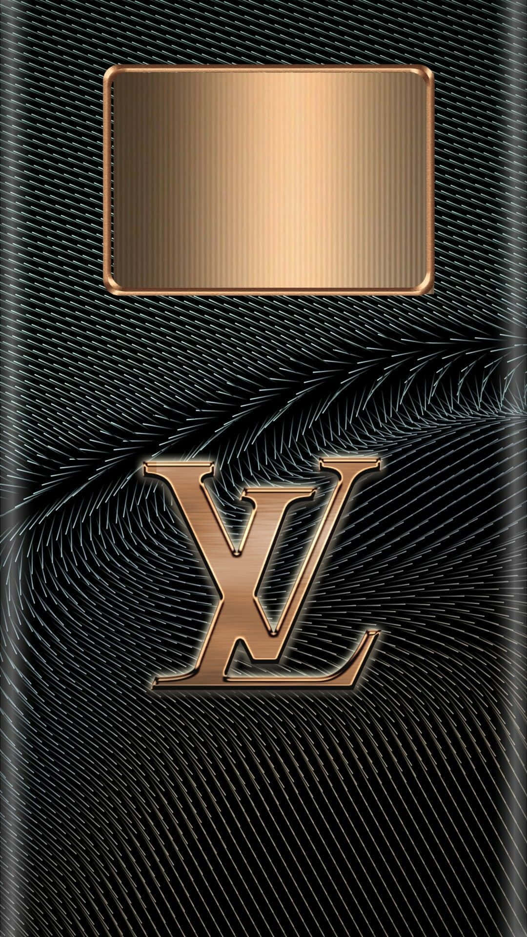 Louis Vuitton, iPhone, black textured background, Full HD Phone Wallpaper