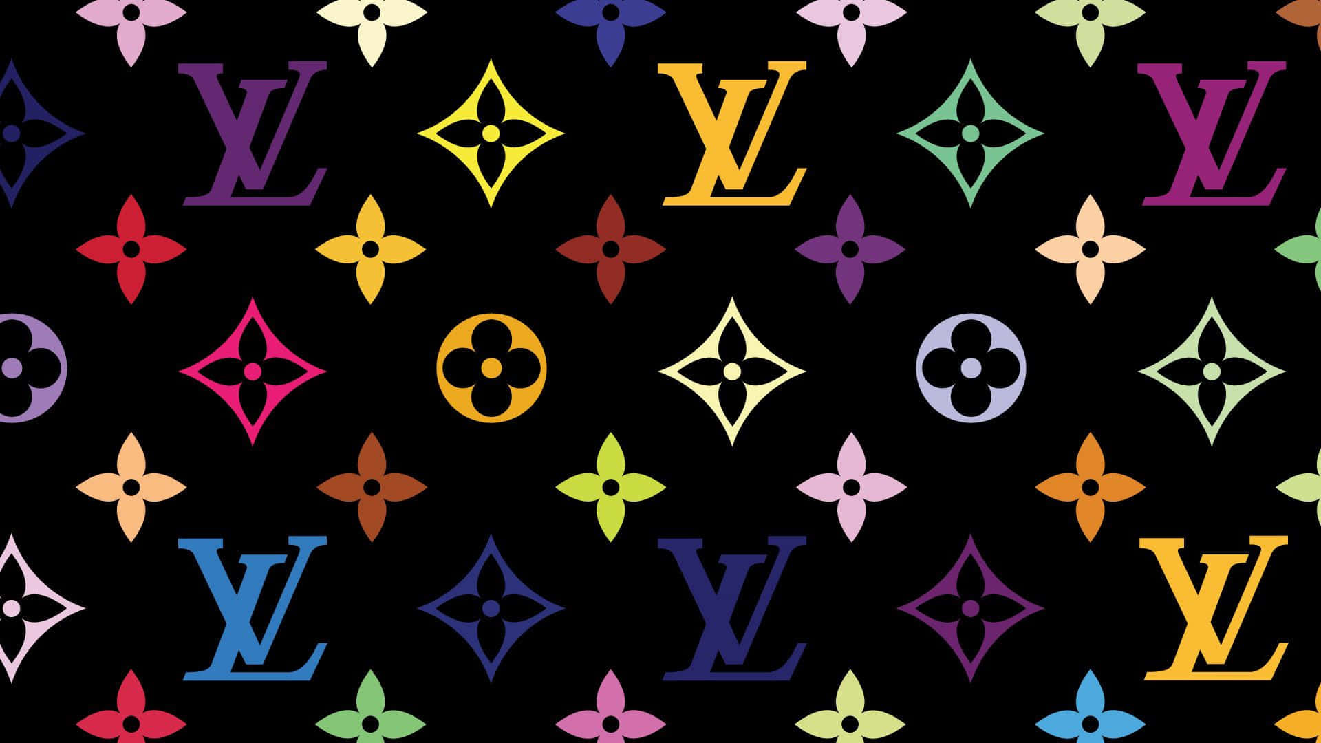 Louis Vuitton Logo, multicolored, monogram logos, Full HD Desktop Wallpaper