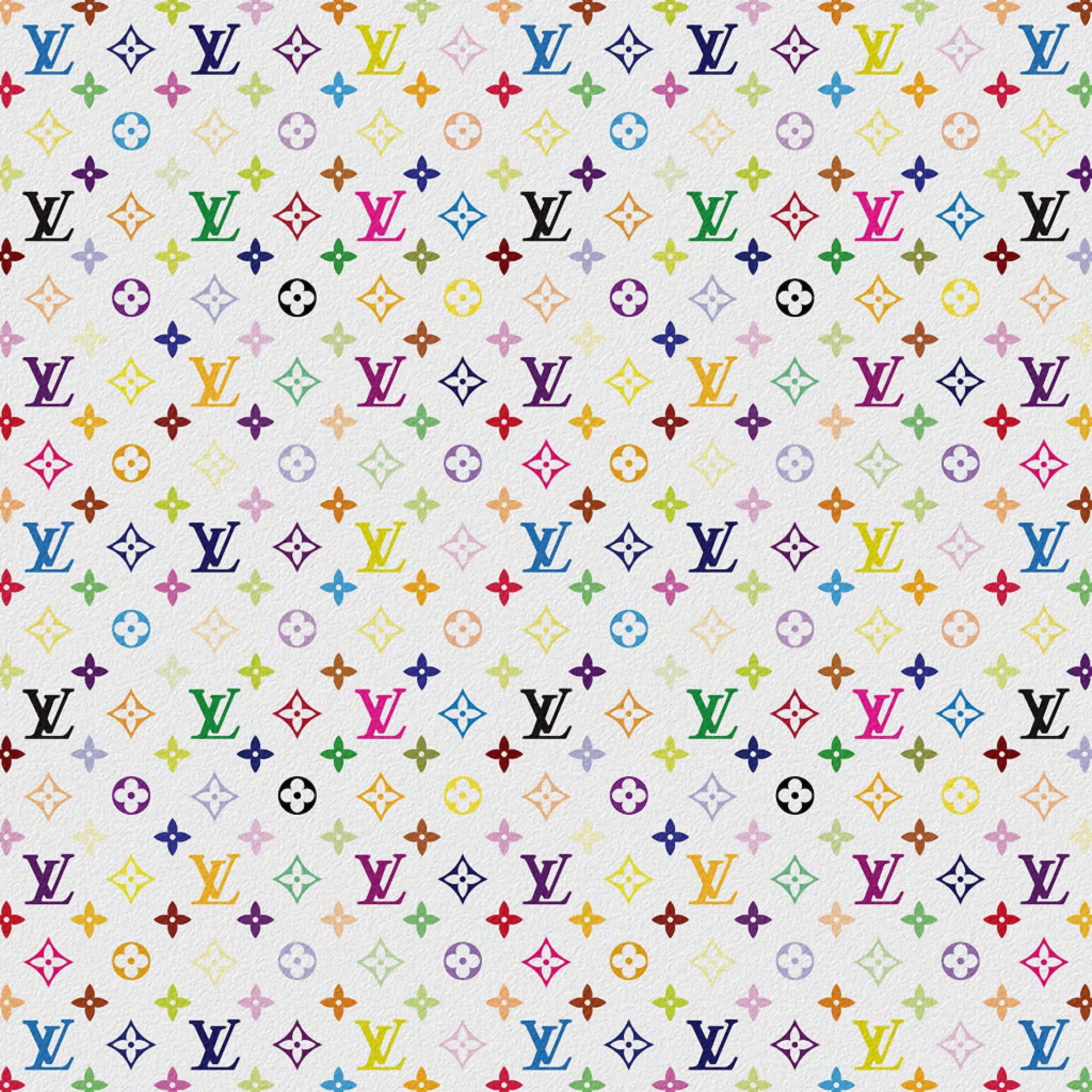 Louis Vuitton, monogram logos, multicolored, Full HD Desktop Wallpaper