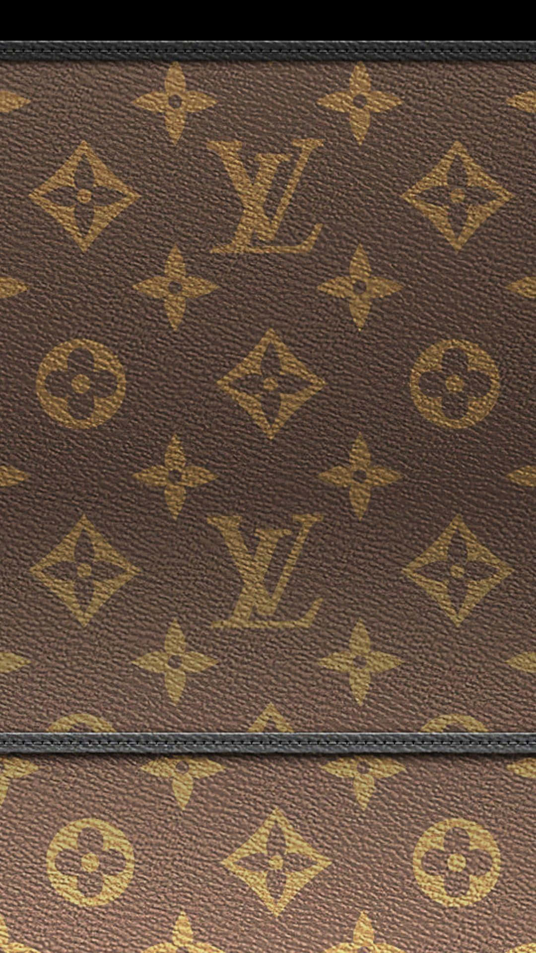 Louis Vuitton, monogram canvas, gold-tone LV logos, Full HD Phone Wallpaper