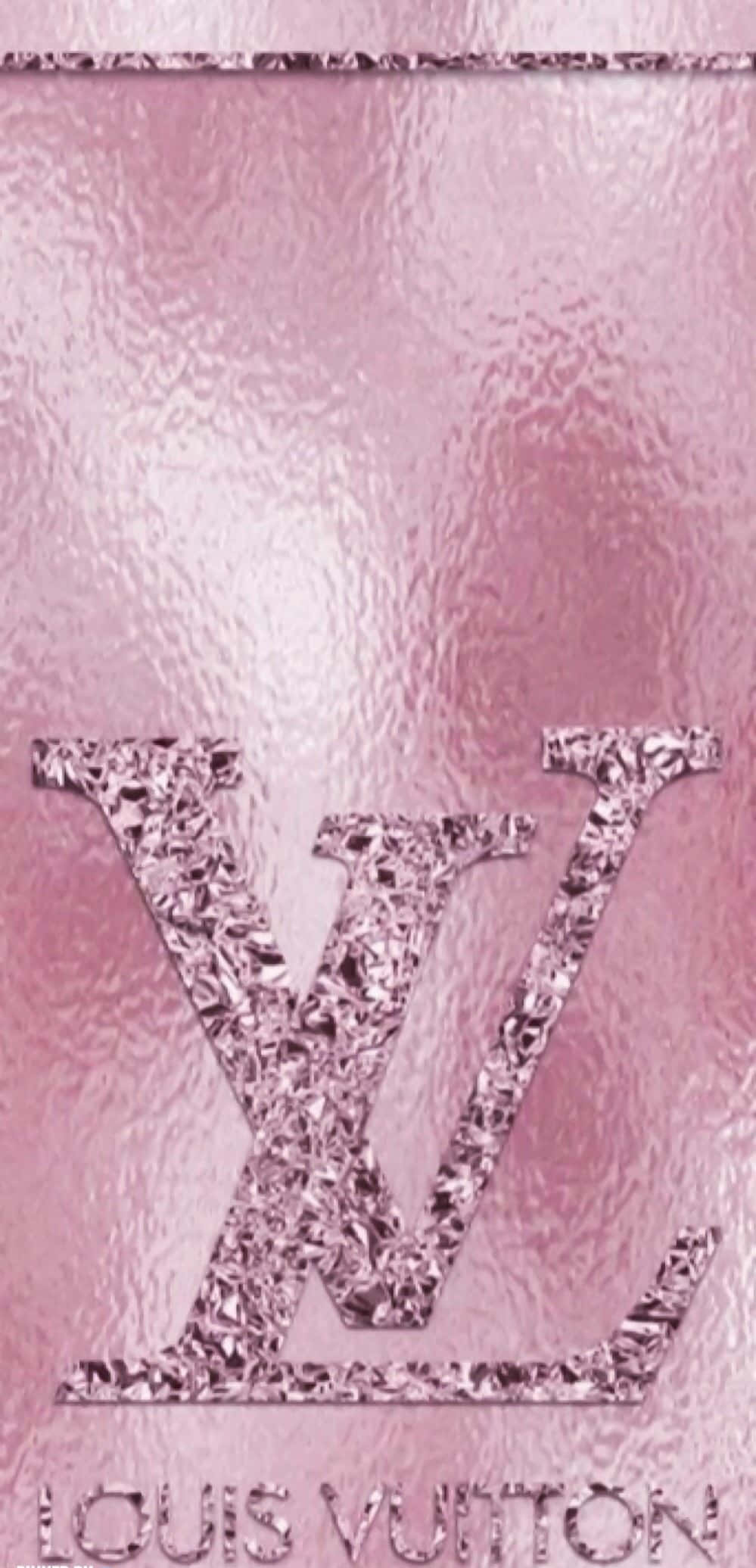 Louis Vuitton, pink, shimmering, Full HD Phone Wallpaper