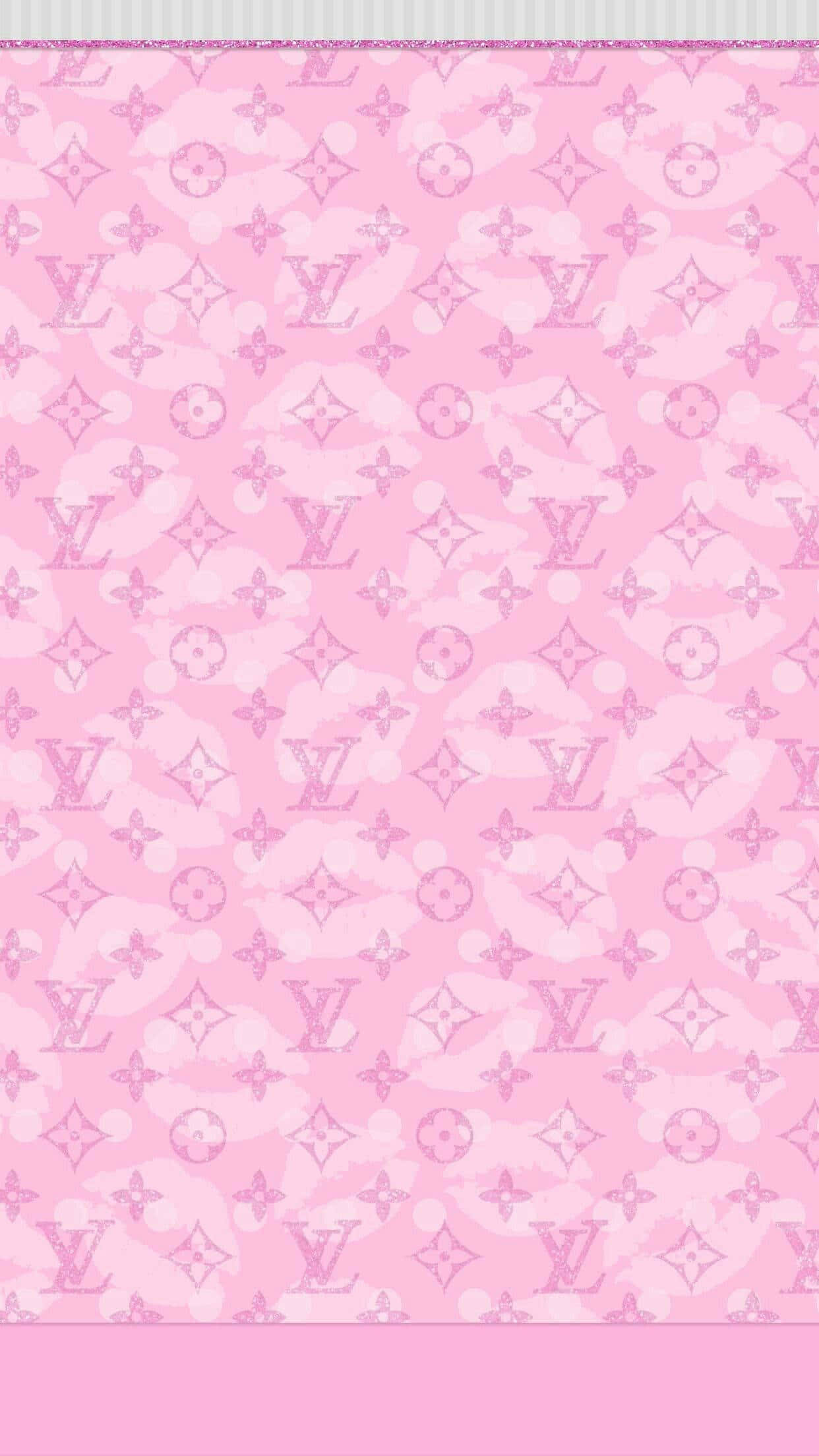 Louis Vuitton, pink, monogram pattern, Full HD Phone Wallpaper