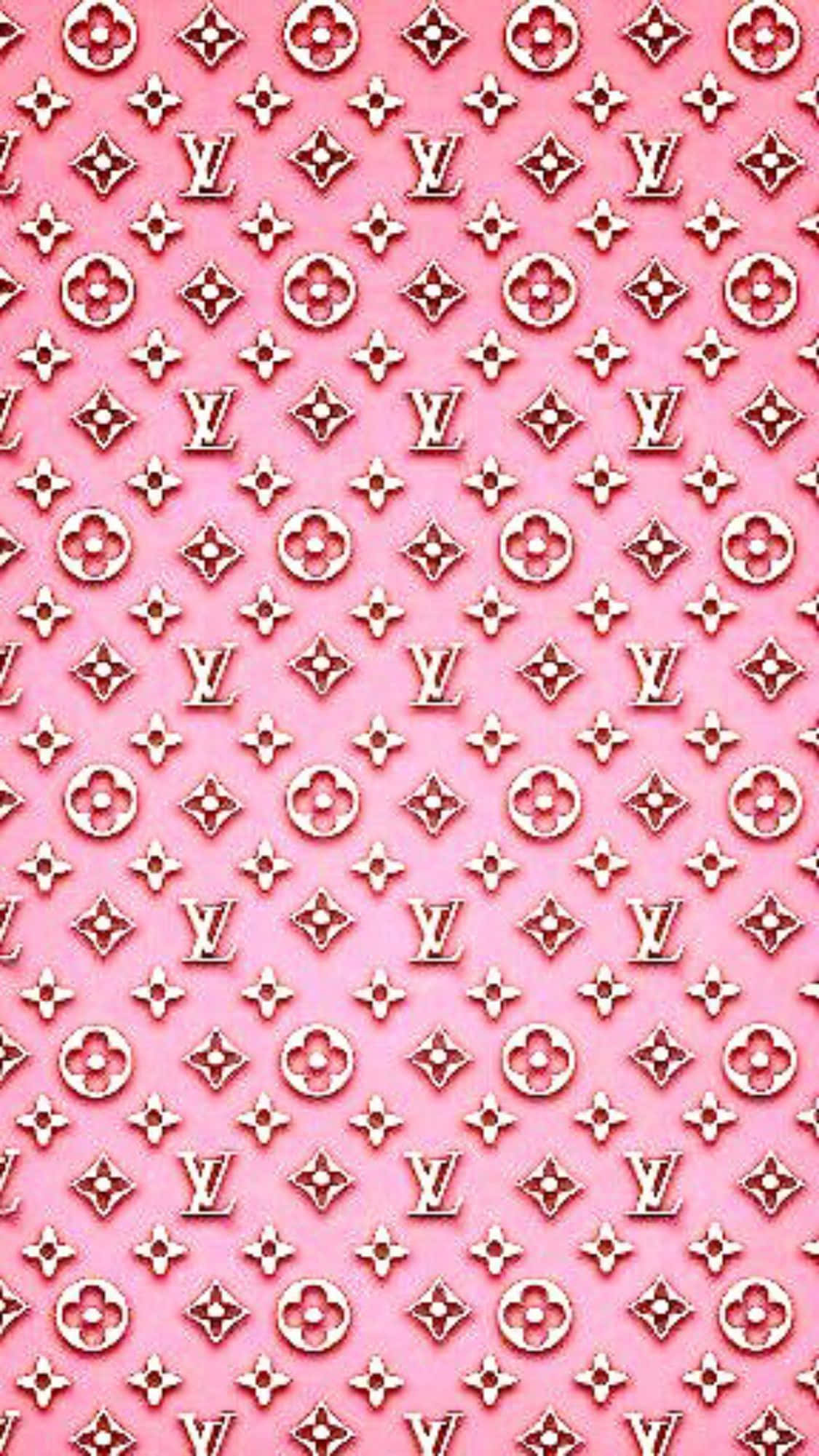 Louis Vuitton, pink, monogram pattern, Full HD Phone Wallpaper