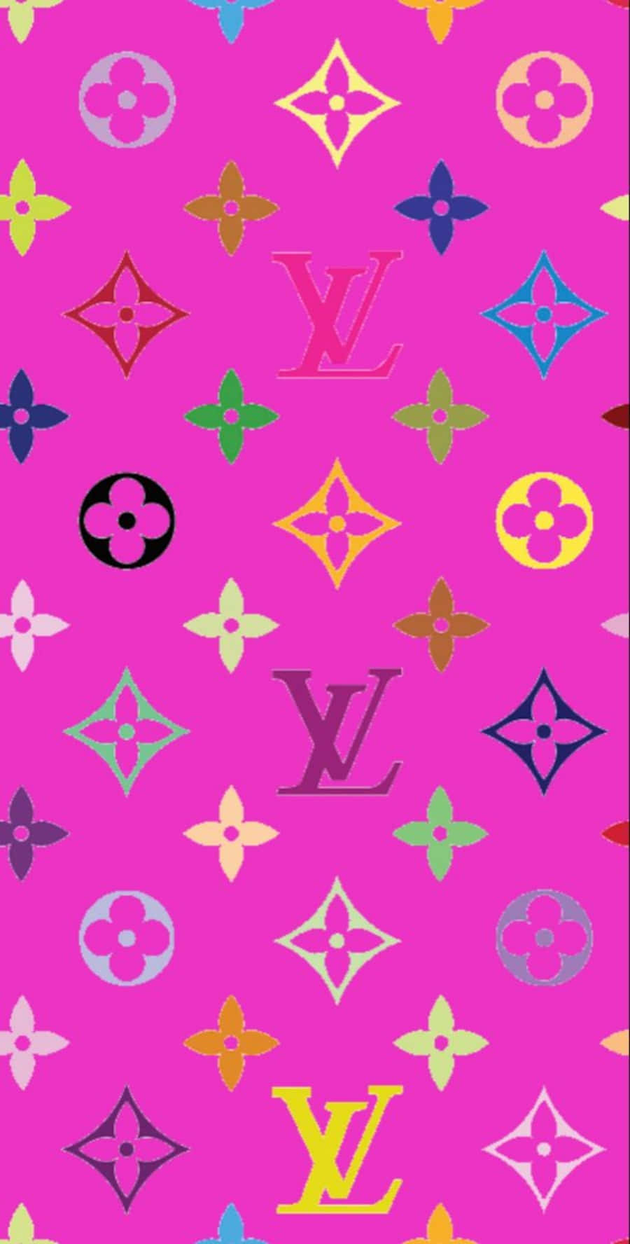 Louis Vuitton, pink, monogram, HD Phone Wallpaper