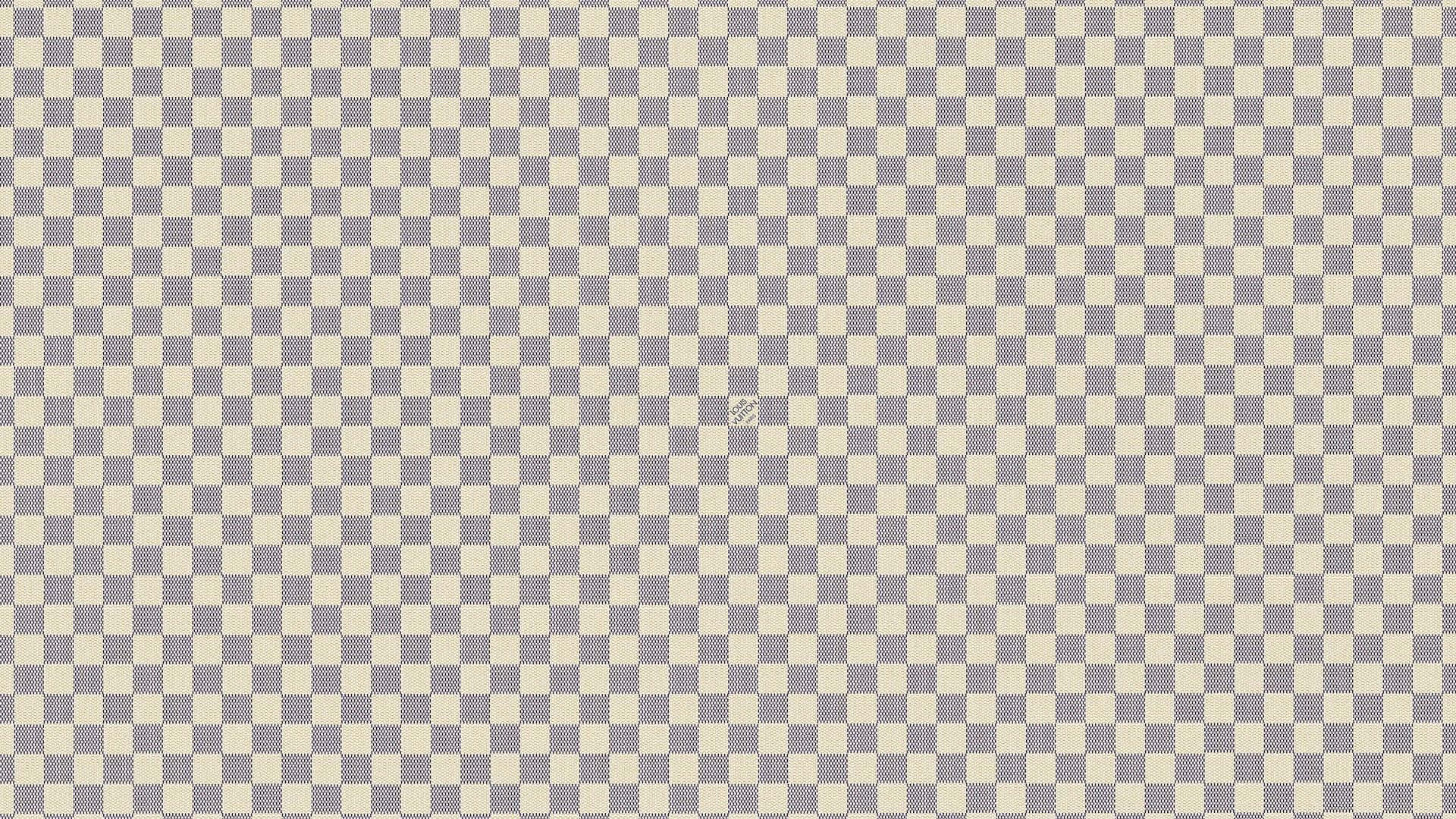 Louis Vuitton Print, checkerboard pattern, light gray, Full HD Desktop Wallpaper